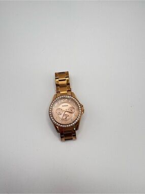 Fossil Riley Rose Gold watch battery needs replaced trendy vintage style